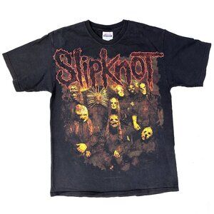 Vintage 2000 Slipknot T Shirt M Metal Double Sided RARE 00s Y2K Official